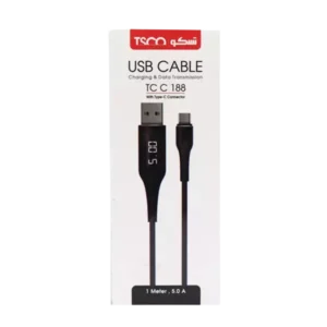 خرید کابل تبدیل USB به Type-C تسکو مدل TC C188 طول 1 متر