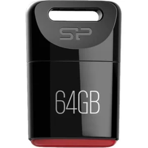خرید فلش مموری سیلیکون پاور Touch T06 ظرفیت 64 گیگابایت USB 3.2 با بدنه فلزی مقاوم