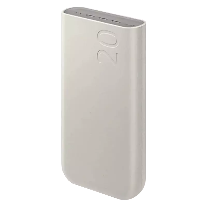 خرید پاوربانک سامسونگ EB-P4520 ظرفیت 20000 میلی‌آمپر ساعت با توان شارژ 45 وات و 3 پورت USB-C